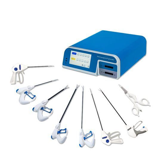 Electric Ligasure Small Jaw Vessel Sealing Device with Inner Blade and Suction System Tube