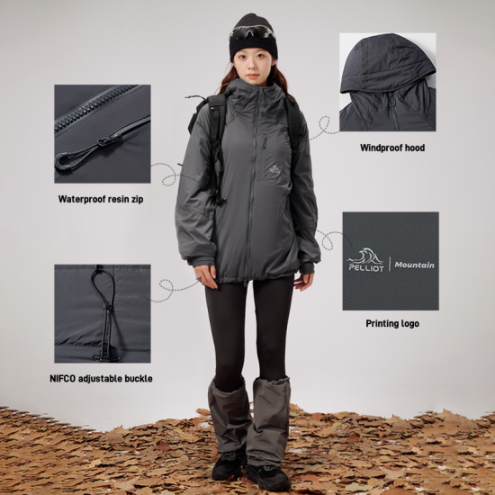 Mountain Series PELLIOT Outdoor Primaloft Gold 60g Cotton Clothes Unisex Winter New Windproof Hooded Lightweight Warm Jackets