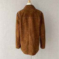 Wholesale Soft Stylish Genuine Suede Sheepskin Coat Suit Clothes Windproof Autumn Custom Women Jackets Made of Sheep Leather