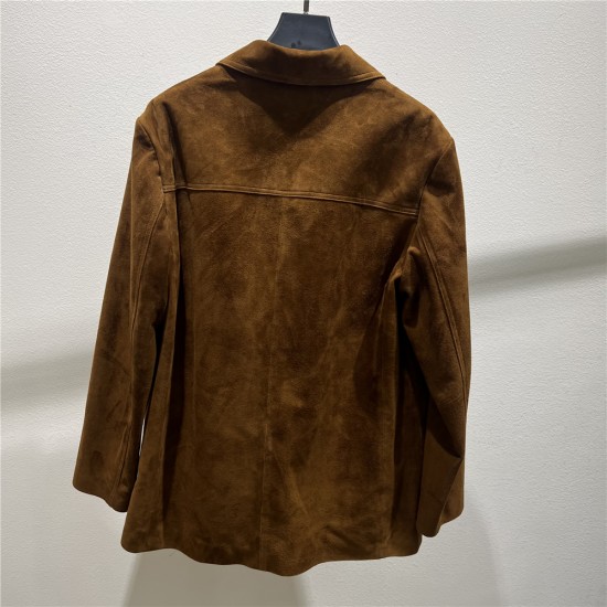 Wholesale Soft Stylish Genuine Suede Sheepskin Coat Suit Clothes Windproof Autumn Custom Women Jackets Made of Sheep Leather