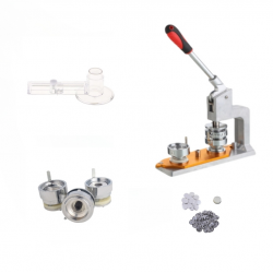 Button Making Machines Automatic Stainless Steel Molds 25mm 37mm for Button Making Manual Pin Badge for New and Used Restaurants