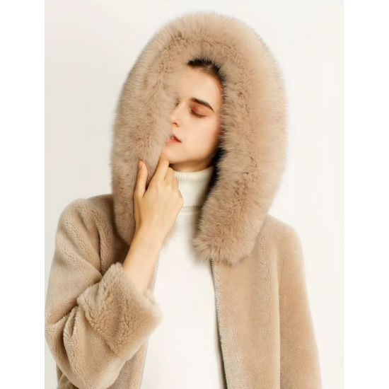 New Product Fashion Warm Lamb Clothes Winter Coat Short Woman Mongolian Sheep Fur Coat