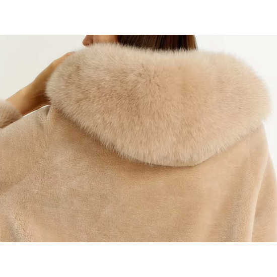 New Product Fashion Warm Lamb Clothes Winter Coat Short Woman Mongolian Sheep Fur Coat
