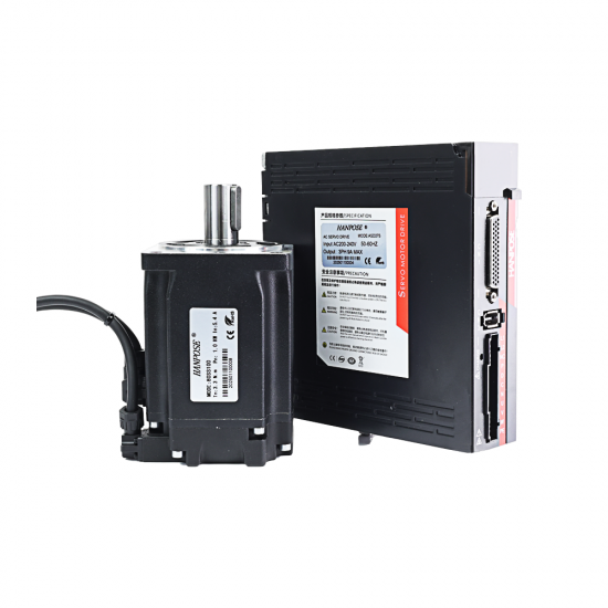 High Performance Ac Servo Motor 80SS100 Servo Motor and Driver Kit ASD2100 220v 3.3n.M 3000-6000rpm Robot Cnc Constant Torque 80