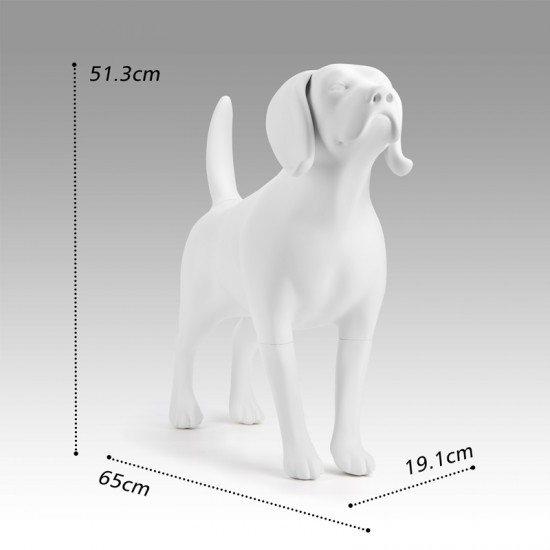 Sunraymascota Personalized White Beagle Model Dog Mannequin Whole Real Size Mannequin