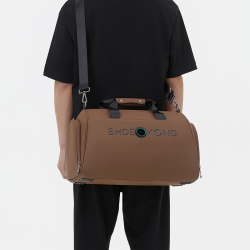 Unisex Gym Tote Bag Mini Travel Sports Duffle Vintage Crossbody PU Handbag