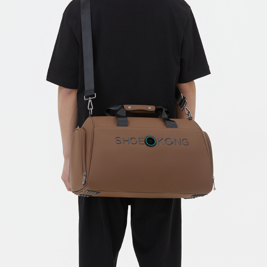 Unisex Gym Tote Bag Mini Travel Sports Duffle Vintage Crossbody PU Handbag