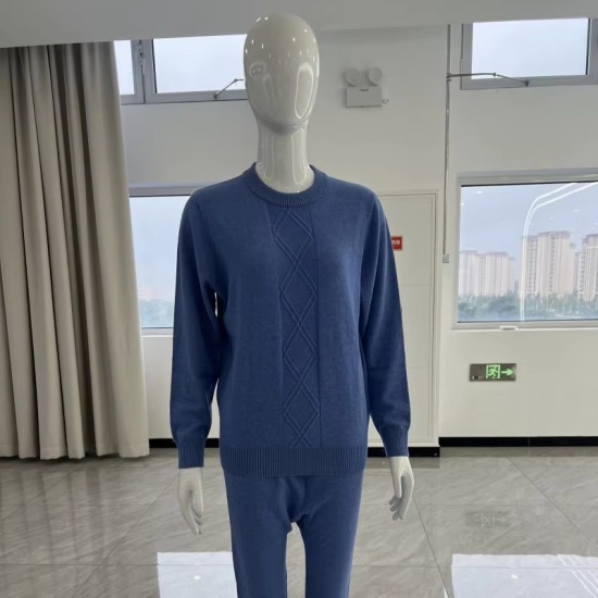 Women Cashmere Sweater Anti-static Keep Warm Colorful Suit Woollen Clothes  W07