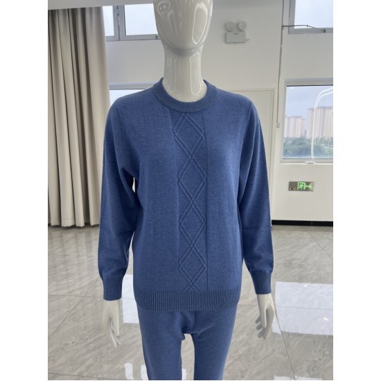 Women Cashmere Sweater Anti-static Keep Warm Colorful Suit Woollen Clothes  W07