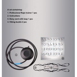 Suspension Endless Rope Trainer Core Power Training Hanging Easy and Exercise Home or Gym Resistance Magnetic Control 6 Levels