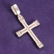 Pass Diamond Tester Hip Hop D Color Bling VVS Moissanite Baguette Cross Pendant With 925 Sterling Silver GRA Men
