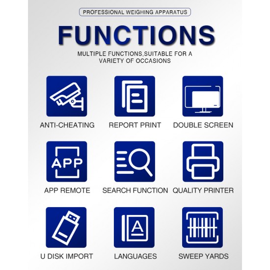Label and Receipt Printing Scale 15kg Cash Register Barcode Printing Electronic Receipt Scale 30kg Digital Weighing Scale Arabic