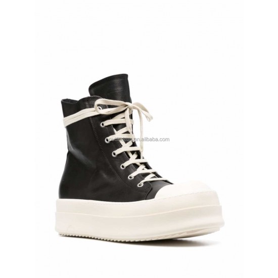 New With Box Calf Leather Unisex Men Trendy Sports Shoes Safety Climbing Hiking Boots Trolling Boots Leather High-Top Sneakers