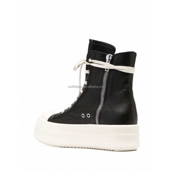 New With Box Calf Leather Unisex Men Trendy Sports Shoes Safety Climbing Hiking Boots Trolling Boots Leather High-Top Sneakers