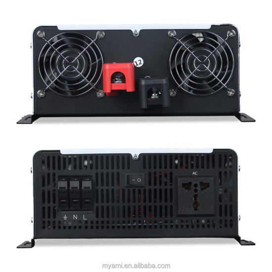 MYAMi 5000W Pure Sine Wave Power Inverter High Quality 24V-96V DC to 110VAC 220VAC for Solar System Car & Home Appliance