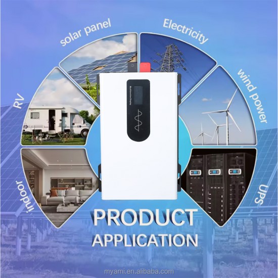 MYAMi 5000W Pure Sine Wave Power Inverter High Quality 24V-96V DC to 110VAC 220VAC for Solar System Car & Home Appliance