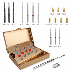 Dental Implant Surgical Screw Remover Kit Drills Bit Kit Dental Implant Universal Tool Medical Grade Surgical Instruments