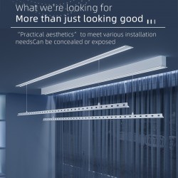 OEM Smart Home Ceiling Electric Clothes Drying Rack LED Lighting Automatic Clothes Dryer 1.8M Home Use