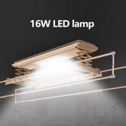 Smart Electronic Motorized Automatic Ceiling Hanging Dryer Lighting Included Clothes Drying Rack for Balcony Use