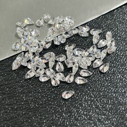 DEF VS Lab Grown HPHT Pear Cut 2x3mm to 4x6mm Small Size Loose Diamonds Per Carat Price