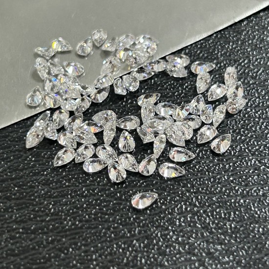 DEF VS Lab Grown HPHT Pear Cut 2x3mm to 4x6mm Small Size Loose Diamonds Per Carat Price