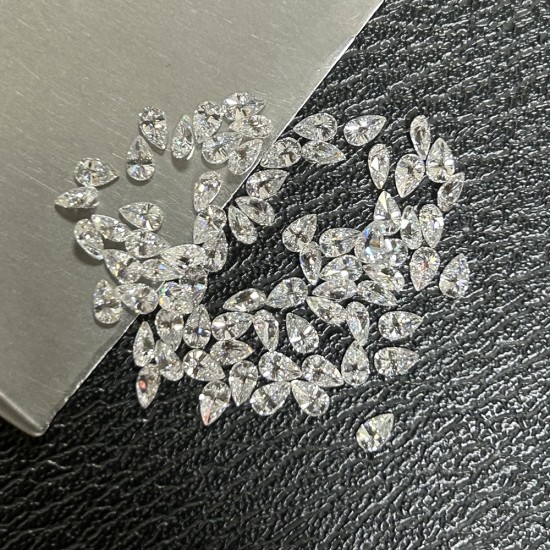DEF VS Lab Grown HPHT Pear Cut 2x3mm to 4x6mm Small Size Loose Diamonds Per Carat Price