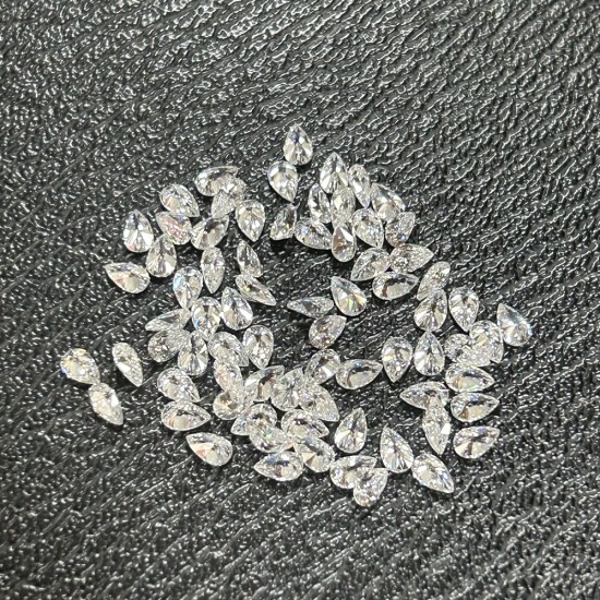 DEF VS Lab Grown HPHT Pear Cut 2x3mm to 4x6mm Small Size Loose Diamonds Per Carat Price