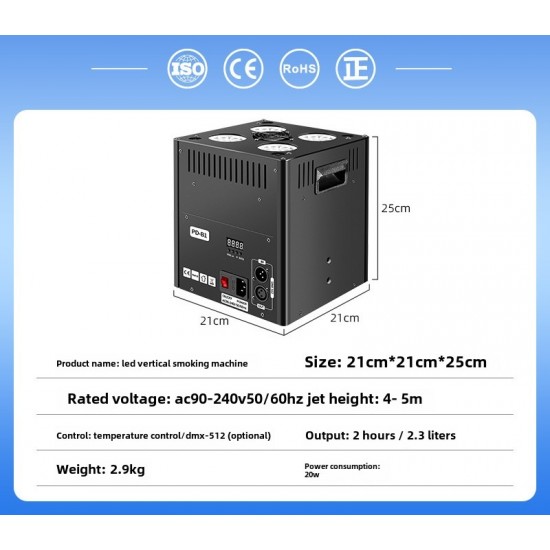 Patent-Design Wedding Stage Bubble Machine with DMX Control and Wireless Remote Newest Model Metal Material