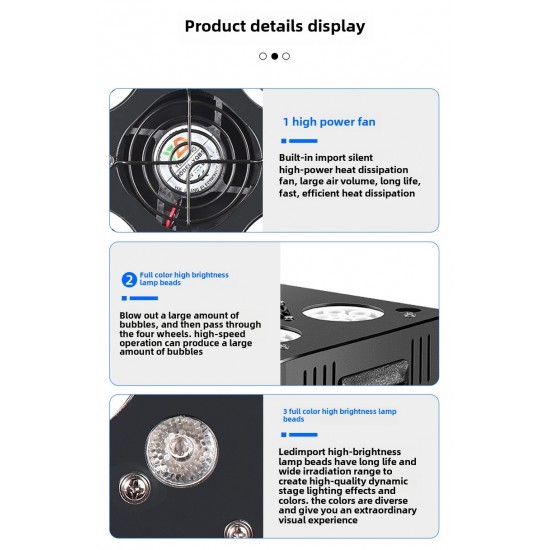Patent-Design Wedding Stage Bubble Machine with DMX Control and Wireless Remote Newest Model Metal Material