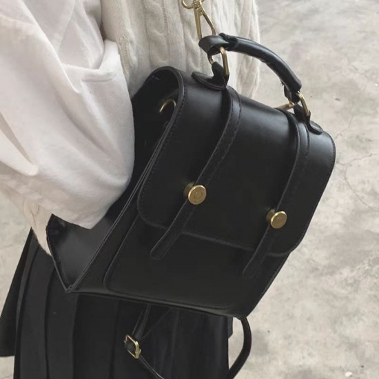 Senior Vintage Women's Backpack 2024 New Fashion Large Capacity Shoulder Crossbody Bag