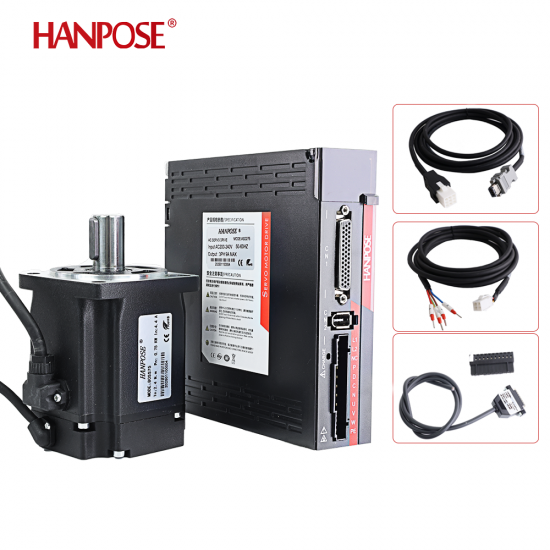 Hanpose High Performance 80SS100-ASD2100-E 80SS75-ASD275-E 5.4A 9.9N.m Servo Drive Ac Servo Motor With Ether Cat Function