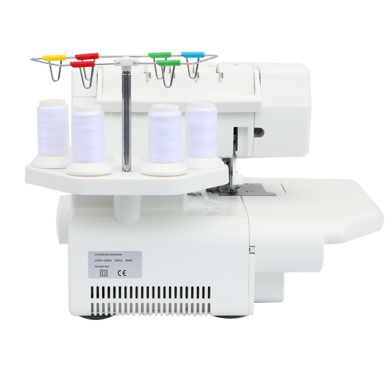 JUKKY 703 Portable Domestic Industrial Household High-Speed Four-Thread Overlock Sewing Machine Easy Sewing Core Fabric Clothing