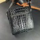 Crocodile Leather Retro Men's Shoulder Bag for Daily Commuting Original New Men's Crossbody Bag Shoulder Bag