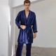 Silk Nightgown Set Long Pants Nightgown Silk Robe Trousers Suit 19 Momme Heavy Silk Men's Home Clothes Pajamas