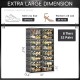 Jeko&Jeko 32 Pairs Size All Black Space Saving Household Items Storage Boxes & Bins Shoe Racks & Stands for Big Shoes