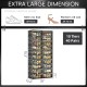 Jeko&Jeko 40 Pairs Black Shoe Organizer Durable PP Material Foldable Shoe Showcase with Big Capacity Shoe Storage Rack