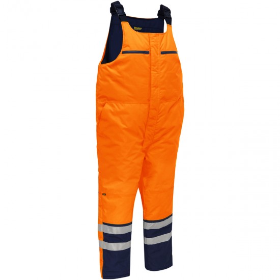 Men's High Visibility Reflective Extreme Cold Jacket Outdoor Working Jacket Pants Overalls for Adults for Hiking Yellow Orange