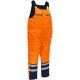 Men's High Visibility Reflective Extreme Cold Jacket Outdoor Working Jacket Pants Overalls for Adults for Hiking Yellow Orange