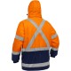 Men's High Visibility Reflective Extreme Cold Jacket Outdoor Working Jacket Pants Overalls for Adults for Hiking Yellow Orange