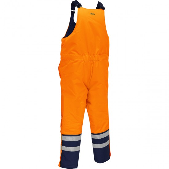 Men's High Visibility Reflective Extreme Cold Jacket Outdoor Working Jacket Pants Overalls for Adults for Hiking Yellow Orange