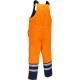 Men's High Visibility Reflective Extreme Cold Jacket Outdoor Working Jacket Pants Overalls for Adults for Hiking Yellow Orange