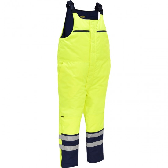 Men's High Visibility Reflective Extreme Cold Jacket Outdoor Working Jacket Pants Overalls for Adults for Hiking Yellow Orange