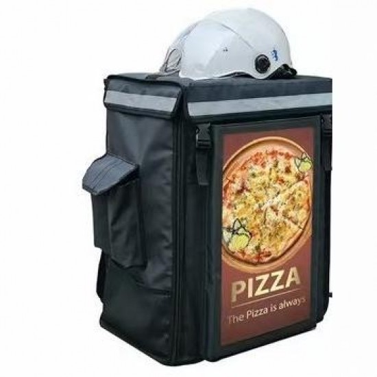 Custom Eal Prep Food Delivery Bag Meal Prep  Water-proof Riding Takeaway Ice Bags Plastic Pizza Bag