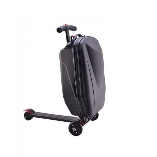 Kid's Luggage Carry on Scooter Suitcase for Students 20 Inch PC Travel Trolley Toys Kids Scooter for Kids