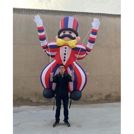 Customized Outdoor Advertising Inflatables Oxford Material Giant Monster Parade Costar for Events Air Blower Included