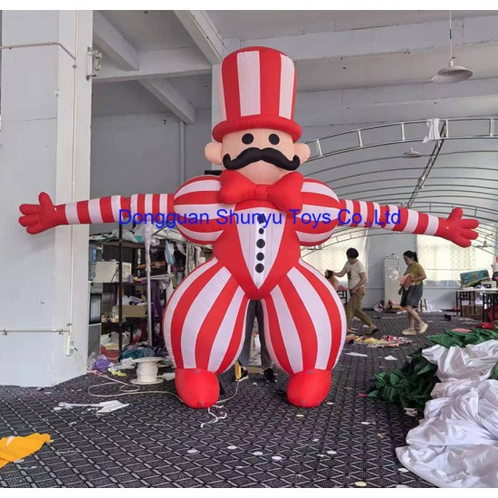 Customized Outdoor Advertising Inflatables Oxford Material Giant Monster Parade Costar for Events Air Blower Included