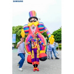 Customized Outdoor Advertising Inflatables Oxford Material Giant Monster Parade Costar for Events Air Blower Included