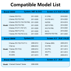 Wireless Apple CarPlay Android Auto Decoder for BMW NBT CIC EVO System F10 F20 F30 F15 F25 E60 E90 X1 X3 X4 X5 X6 MINI COOPER