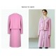 Fashionable Women's Slim Fitting Waistband V-Neck Suri Alpaca Fur Coat Long Sleeved Short Length Clothing