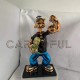 Direct Sales Cartoon Famous Chrome Plating Popeye Statue Gallery Pop Art Sculpture Collections Popeye Resin Sculpture